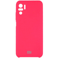 Чохол Silicone Cover Full Camera (AAA) для Xiaomi Redmi Note 10 / Note 10s (Рожевий / Shiny pink) - купити в SmartEra.ua