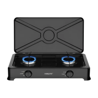 Газовая плита настольная на 2 конфорки мини газовая плита для дачи под баллон Sokany SK-07004