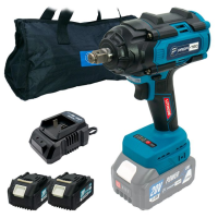 Гайковерт ударний акумуляторний PROFI-TEC PTW820BL POWERLine (з АКБ 2шт-20V 4.0Ah, 720 Нм)