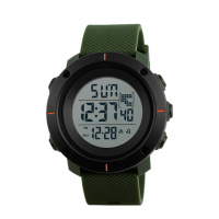 Чоловічий годинник Skmei 1213AG Black-Military Wristband — спортивний тактичний годинник 5 ATM
