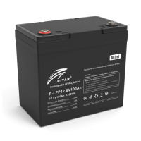 Аккумуляторная батарея Ritar LiFePO4 12,8V 100Ah mini, 1280Wh BMS50@4S  (229 х 138 х 210 мм), 9.9kg