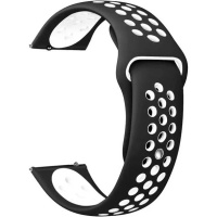 DM Ремінець Sport Nike 20 mm Універсальний Black/White
