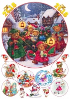 Вафельные картинки на тему: Новый год; Рождество