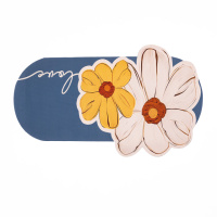 Коврик универсальный овальный влагостойкий Синий HP-42-15BL