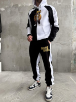 Спортивний костюм утеплений дтф - Білий - 5-983