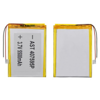 Аккумулятор 407595P универсальный с контроллером, 3,2 х 71 х 95 мм (3000 mAh)/ для смартфона, планшета