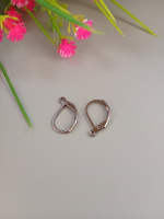 Швензы «английский замок» / 15×8 мм / черный / 1 пара