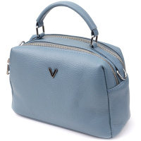 Женская сумка с двумя секциями из натуральной кожи Vintage 22920 Голубой