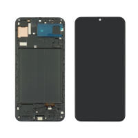 Дисплей для Samsung A305/ A505/ A507 Galaxy A30/ A50/ A50S (2019) с чёрным тачскрином и корпусной рамкой IPS