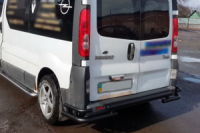 Задняя защита AK-Special Black (нержавейка) для Renault Trafic 2001-2015 гг