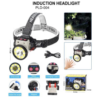 Фонарь налобный PLD-LY004-XPE+COB, фонарик на голову для роботы, мощный фонарик светодиодный на голову
