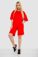 Костюм жіночий повсякденний, колір червоний, 238R1615