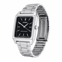Жіночий годинник Casio LTP-V007D-1E — класична прямокутна модель на сталевому браслеті