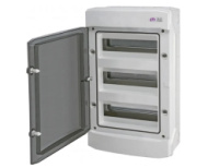 Корпус модульный пластиковый ECH 36PT, IP65 c прозрачной дверцей, наружный,  36 модулей (319х535х144), Q1