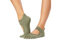 Шкарпетки для йоги ToeSox Full Toe Bellarina Olive Leopard S (36-38.5)