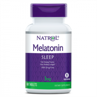 Мелатонин, Melatonin 3 мг, Natrol, 60 таблеток