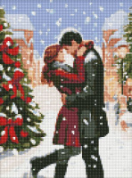 Алмазна мозаїка - Зимова романтика з голограмними стразами (AB) ©art_selena_ua Идейка 30х40 см (AMO7823)