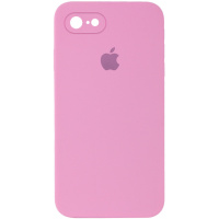 Чохол Silicone Case Square Full Camera Protective (AA) для iPhone SE 2 / 3 (2020 / 2022) / iPhone 8 / iPhone 7, Рожевий / Light pink - купити в...