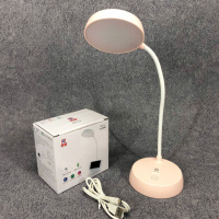 Настольная аккумуляторная лампа MS-13, лампа для школьного стола, лампа на тумбочку. Цвет: розовый