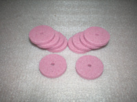 Шлифовальные насадки круг 20 мм розовый