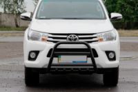 Кенгурятник QT006 Black (нерж.) для Toyota Hilux 2015- гг