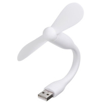 DM Вентилятор портативний гибкий Mini Fan USB від повербанка/ноутбука White (Код товару:37841)