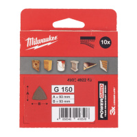 Сітка шліфувальна PG Mesh HL MILWAUKEE, 93х93х93мм, зерно 240, (10шт)
