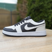 Nike Air Jordan 1 low білі з чорним