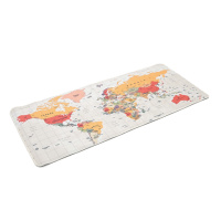 Коврик 300*700 тканевой Карта мира с боковой прошивкой, толщина 3 мм, цвет Beige, Пакет
