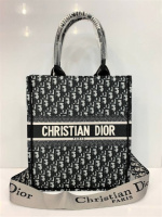 Сумка Christian Dior Book Tote с длинным ремнем grey