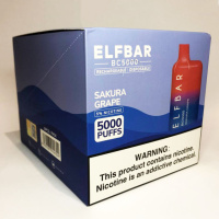 Elf Bar BC5000 Original 5% перезаряжаемый под. Сакура Виноград (Sakura Grape)