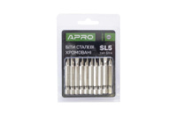 Бита Apro - SL5 x 50 мм хром (10 шт.) 1 шт.