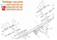 Тягово-сцепное устройство (фаркоп) Renault Laguna III (universal) (2007-2015)