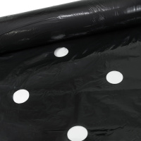 Пленка 30 мкм 1.20м*1000м чёрная перфорированная для  мульчирования 3 отверстия