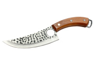 Нож кухонный с отверстием KingGary 27см из нержавеющей стали с деревянной ручкой (825-562)