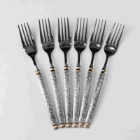 Набір столових виделок 6 штук з нержавіючої сталі 21 см вилки кухонні столові прилади класичний стиль HP-16978-06