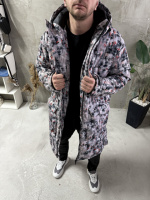 Куртка зимова з капюшоном чоловіча зимова стильна