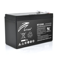 Акумуляторна батарея AGM RITAR RT1290B, Black Case, 12V 9.0Ah ( 151 х 65 х 94 (100) ) Q10