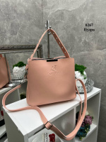 Три відділення - пудра — сумка з двома знімними ременями (0267)