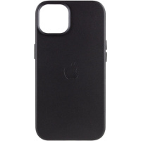 Шкіряний чохол для Apple iPhone 14 Plus (6.7«») - Leather Case (AA Plus) with MagSafe Black - купити в SmartEra.ua