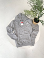 Худі сіра Nike чоловіча з вишитим лого