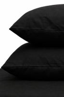 Наволочка Ecotton 50х70 см фланель із бавовни Black чорний
