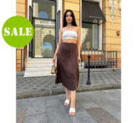 Жіноча шовкова спідниця «Silk» оптом | Батал | Розпродаж моделі