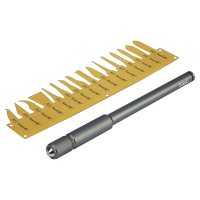 Набор для ремонта печатных плат и микросхем QianLi 011-2 (ручка 012 с цангой, 16 прецизионных металлических лопаток)