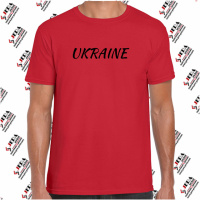 Футболка «UKRAINE» чоловіча, червона