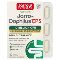 Пробіотики, 10 млрд КУО, Jarro-Dophilus EPS, Jarrow Formulas, 60 вегетаріанських капсул