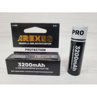 Литий-ионный аккумулятор Arexes 18650 Li-Ion 3200 mAh, 3.7V для приборов с высоким энергопотреблением защита