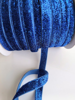 Лента бархатная с люрексом, шириной 1см, цена указана за 1 метр.