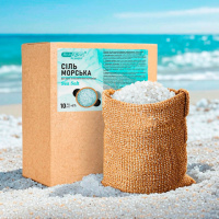 Морская соль для ванн и SPA BishEffect 10 кг — интенсивное очищение, восстановление кожи и расслабление (NS)