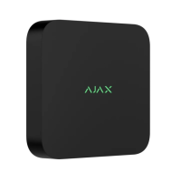 Сетевой видеорегистратор Ajax NVR DC (8ch) black, разрешенние до 4К, поддержка ONVIF/RTSP, декодирование H.265/H.264, емкость до 16Тб